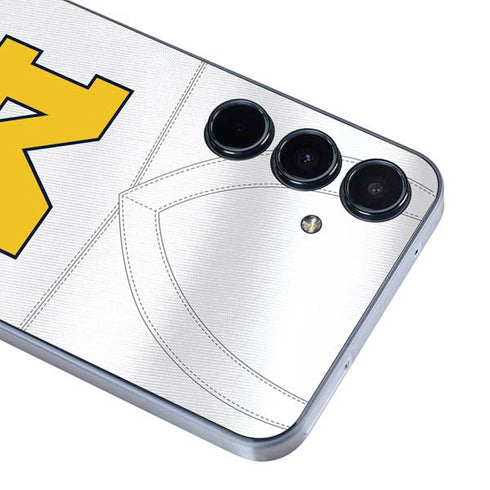 University of Michigan White Jersey Galaxy A35 5G Skin